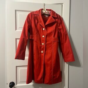 Michael Kors Orange Trench Coat
